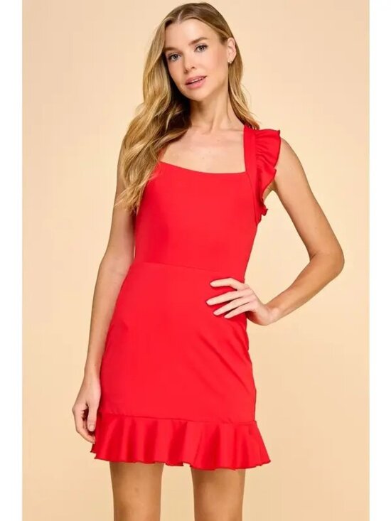 TCEC Dresses & Skirts - Motion Cross Back Design Athleisure Dress